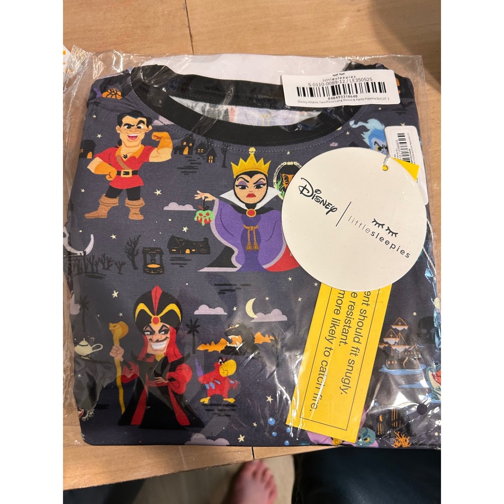 Little Sleepies Disney Villains Two-Piece Long Sleeve Pants Pajama Set 2T NWT